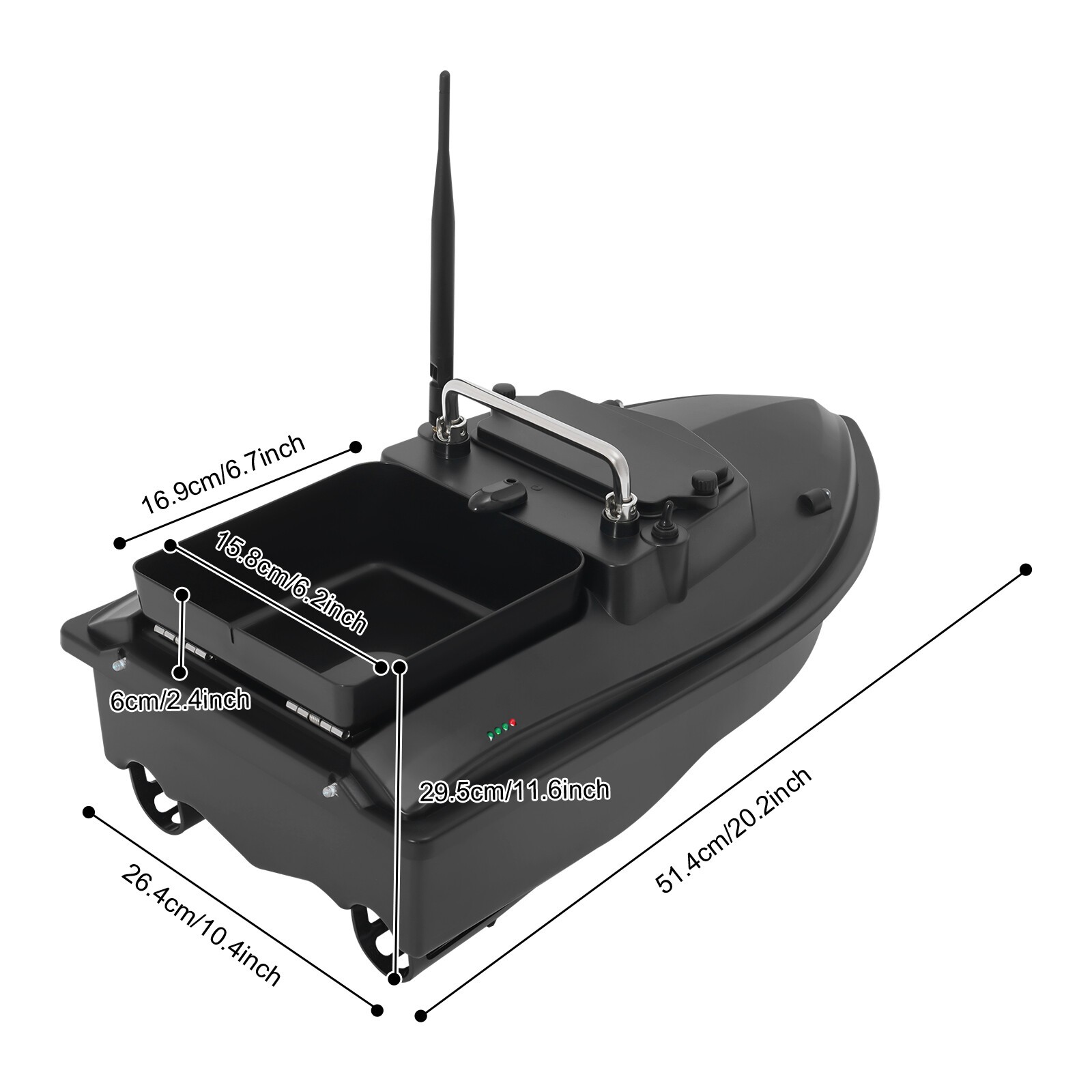 Fishing Bait Boat High Speed Fishing Bait Boat Remote Control Boat for Pool&Lake