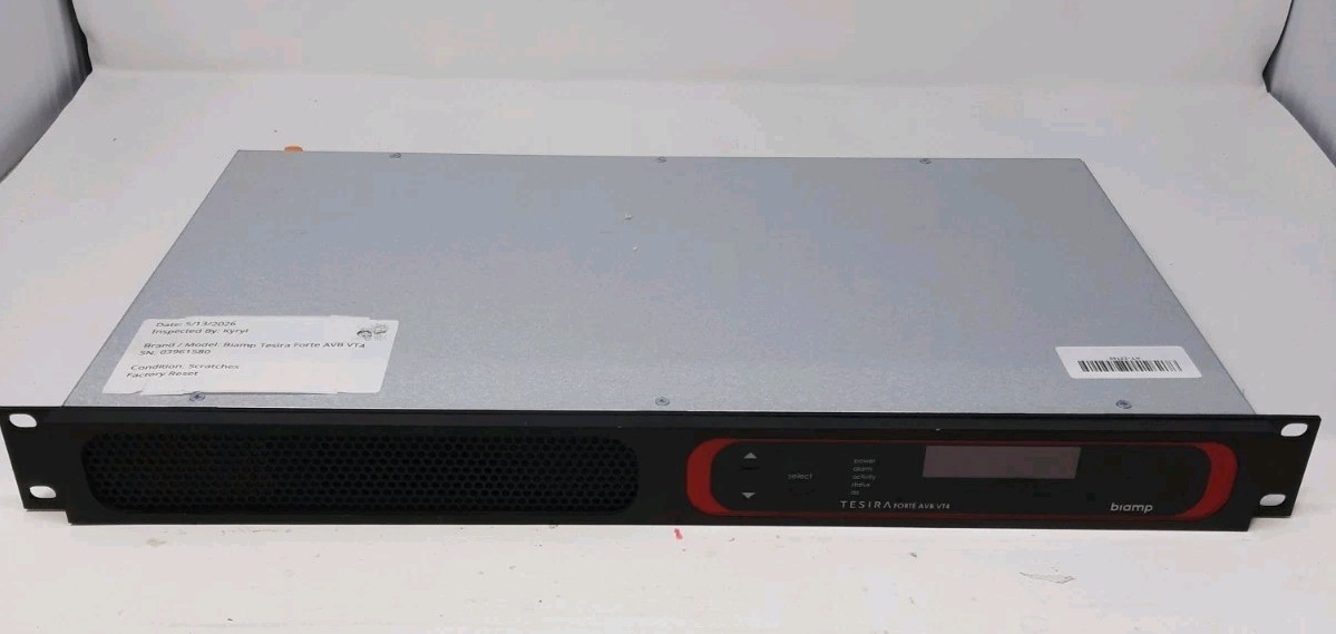 BIAMP Tesira FORTE AVB VT4 Digital Audio Signal Processor