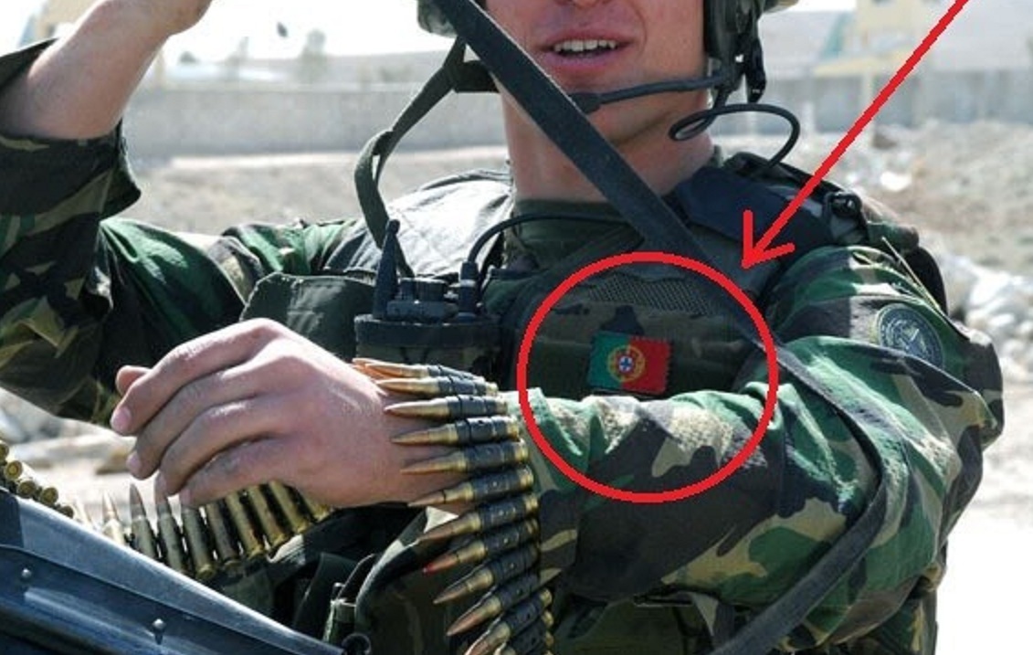 GWOT NATO ISAF CJSOTF-A AFGHANISTAN COALITION FORCES vêlkrö FLAG: PORTUGAL