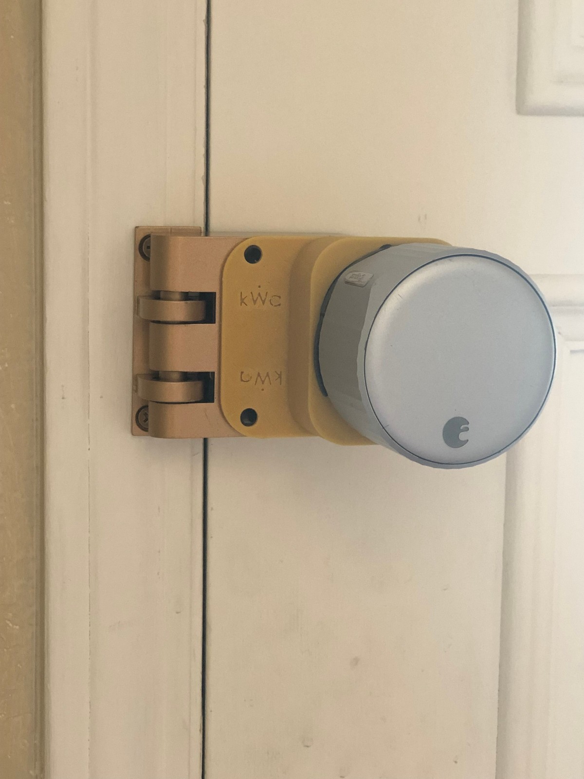 SturdyLock® Jimmy-Proof Deadbolt Rim Lock and Adapter for August Wi-Fi / Pro