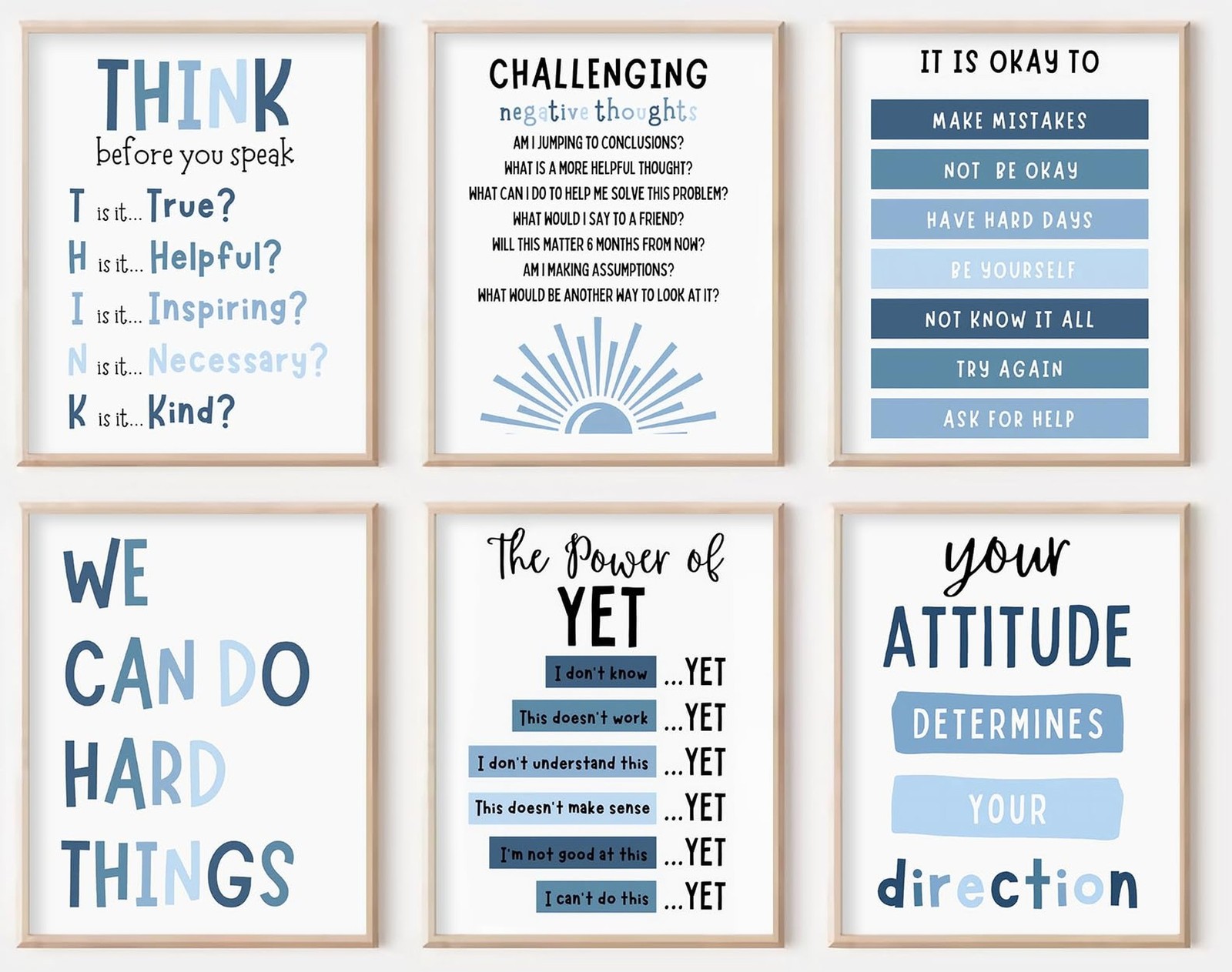 Kids Affirmation Wall Decor,Affirmation Art Prints Nursery Pictures,Boho Clas...