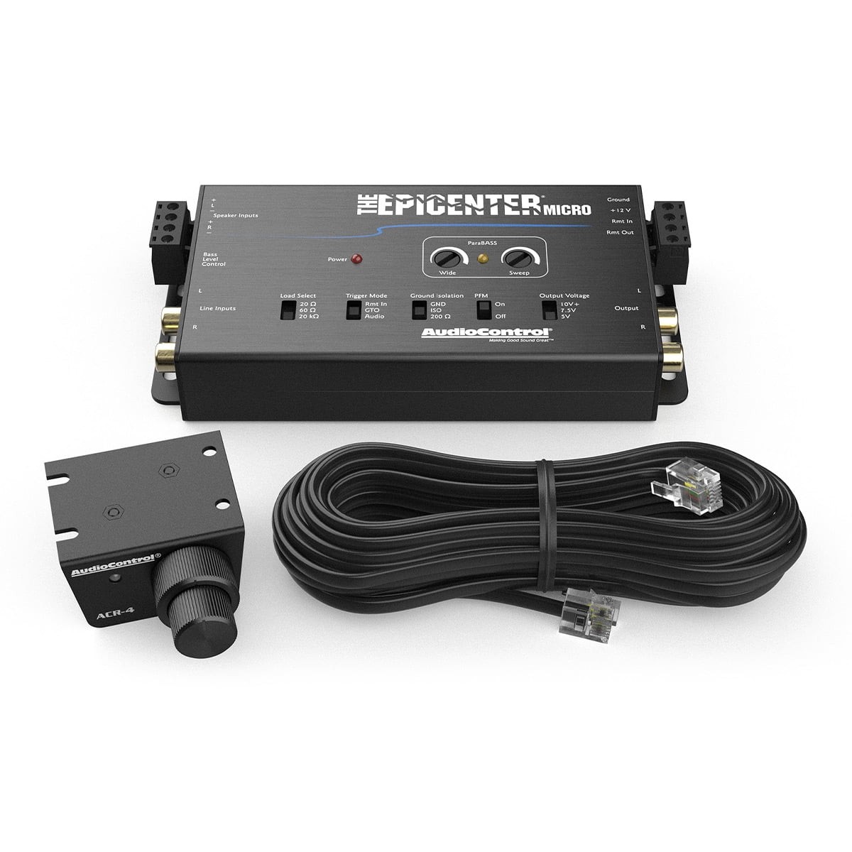 the Epicenter Micro Bass Restoration Processor & Line Output Converter with ACR-