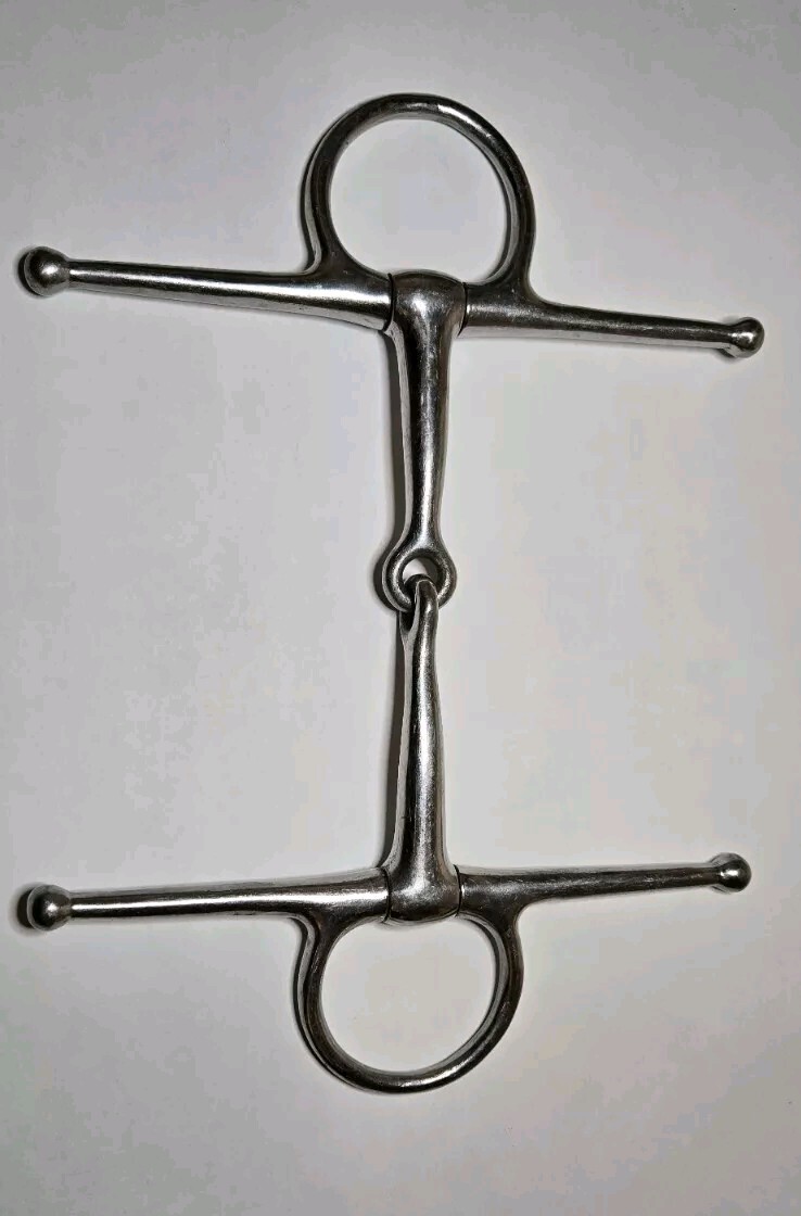 stainless steel 5"  Full Cheek Snaffle Bit Horse Tack Equine