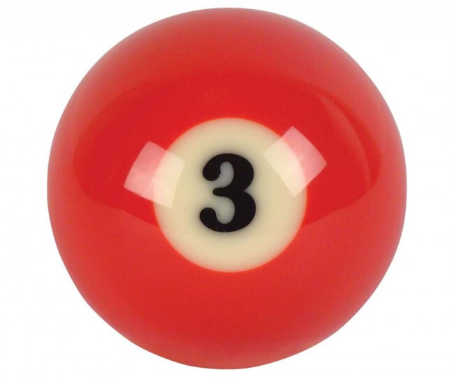 Individual Super Aramith #3 Pro Replacement Pool Ball - RBSAP