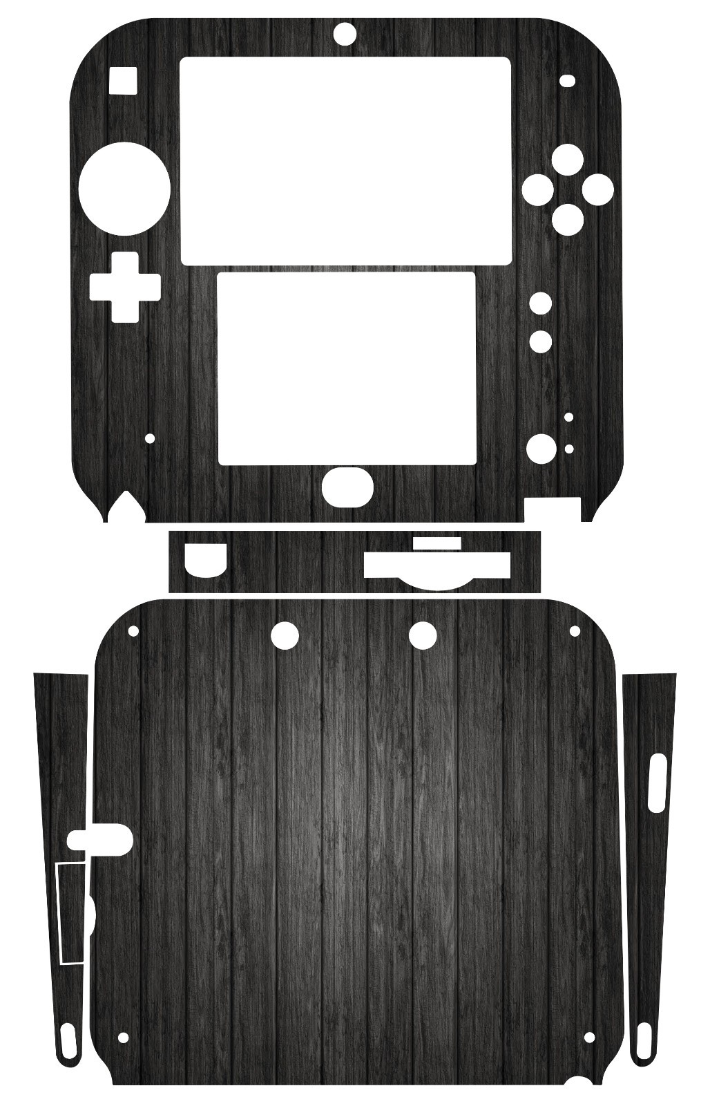 Wood 267 Vinyl Decal Cover Protector Skin Sticker for Nintendo 2DS