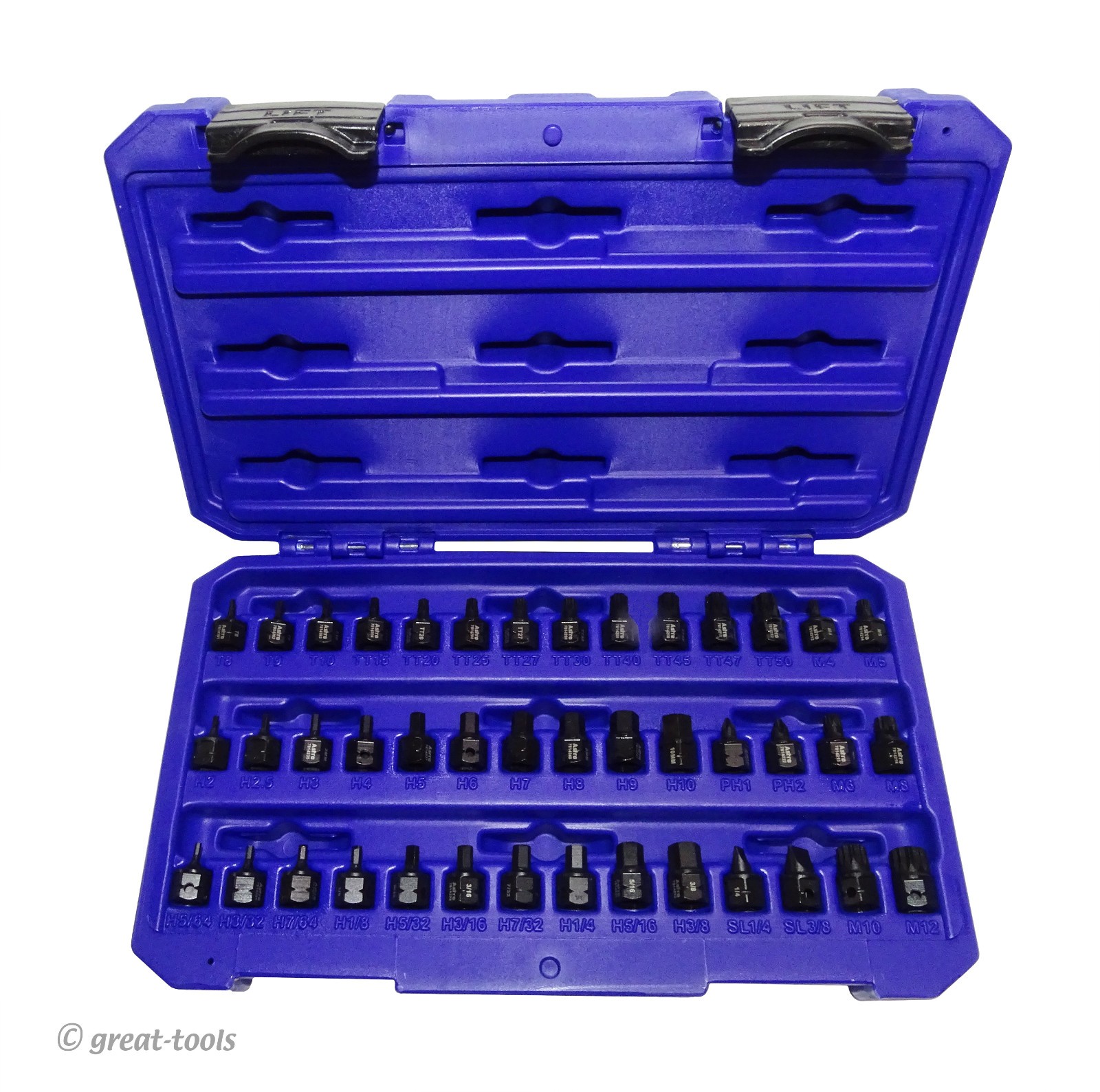 ASTRO PNAUMATIC TOOLS #78142 – 42-pc nano impact bit socket set – 11mm hex drive
