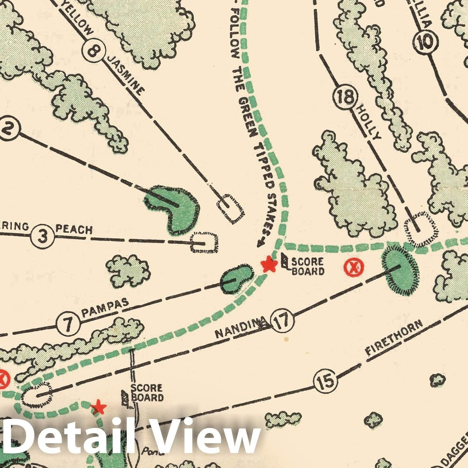 Augusta National Golf Club Map - Rare Masters History Print
