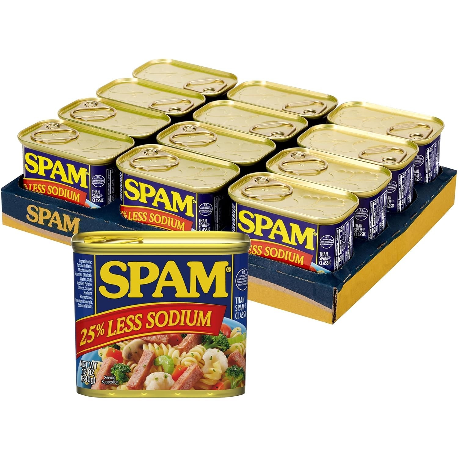 25% Less Sodium Canned Meats, 12 oz Cans, 12 Pack