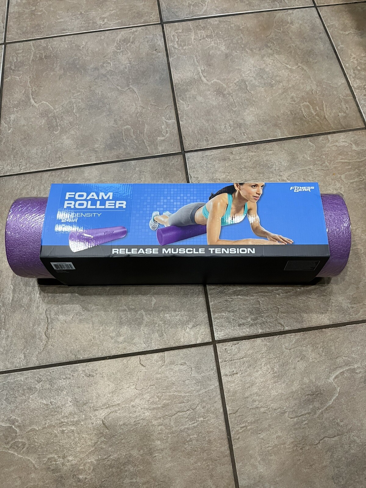 Fitness Gear 24" Foam Roller High Density Purple. New In Package