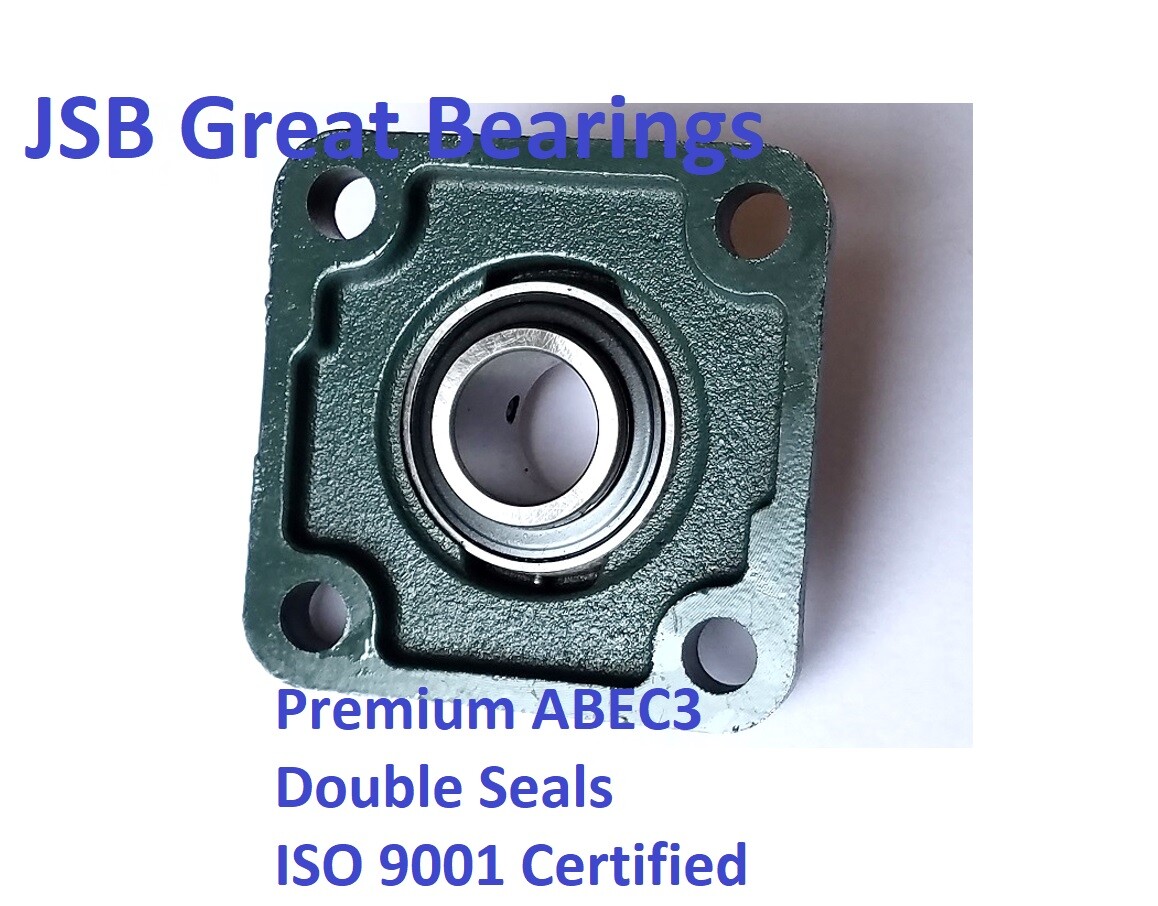 (2) 5/8" UCF202-10 Quality square flanged UCF202 Pillow block bearing ucf 202