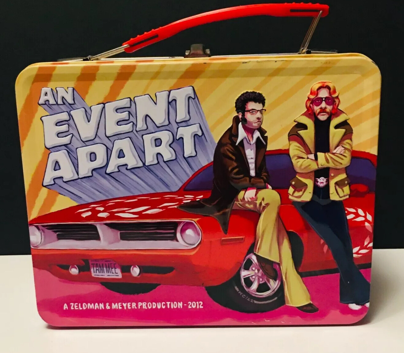 An Event Apart Zeldman & Meyer 2012 NEW 1970 Plymouth CUDA Metal Lunch Box.