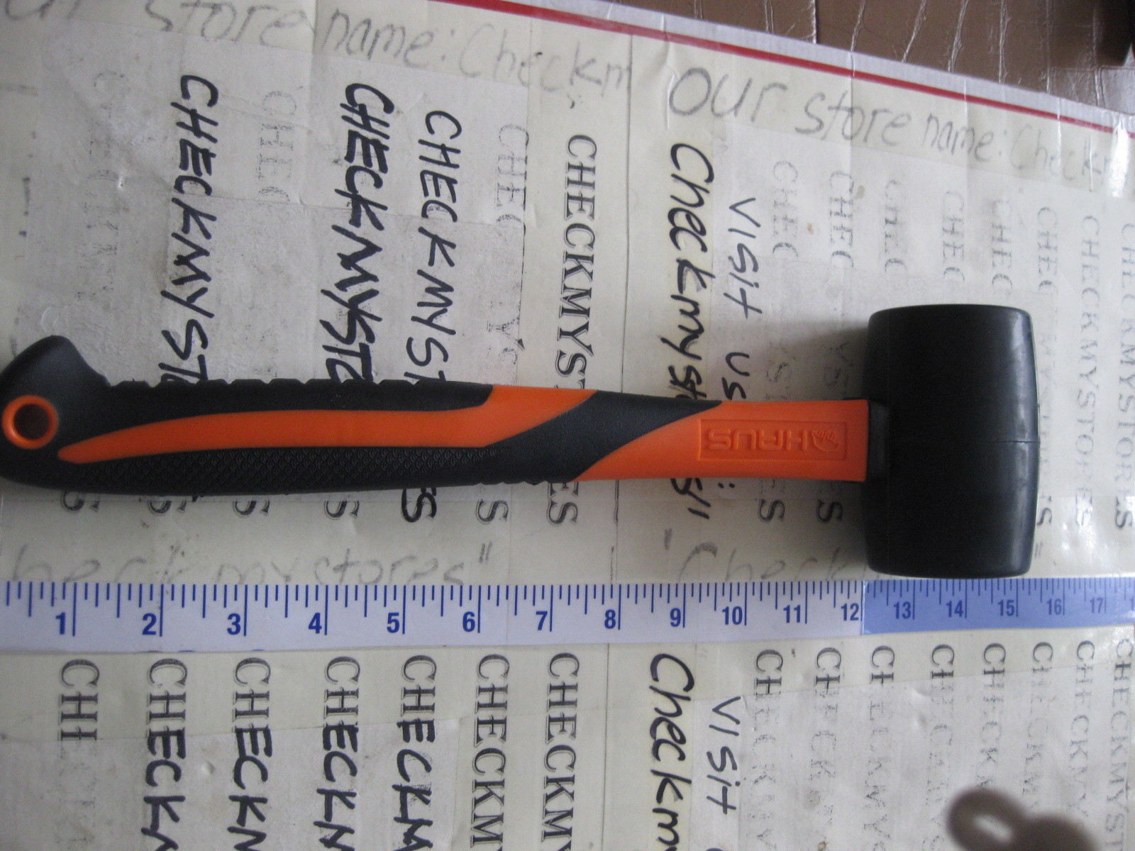 NEW Haus Anti Vibration Fiberglass Handle  Rubber Mallet ,nonslip rubber grip