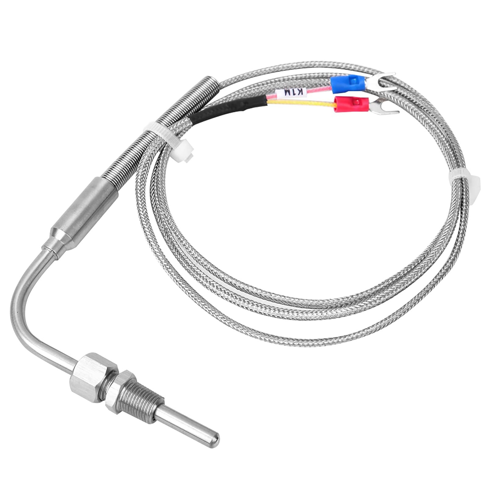 K Type Thermocouple Probe PT 1/8 Thread Temperature Sensor 01250 1 M Cable