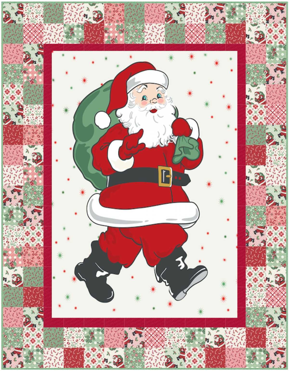 Holly Jolly Santa Quilt Pattern PASTRY SHOP DESIGN