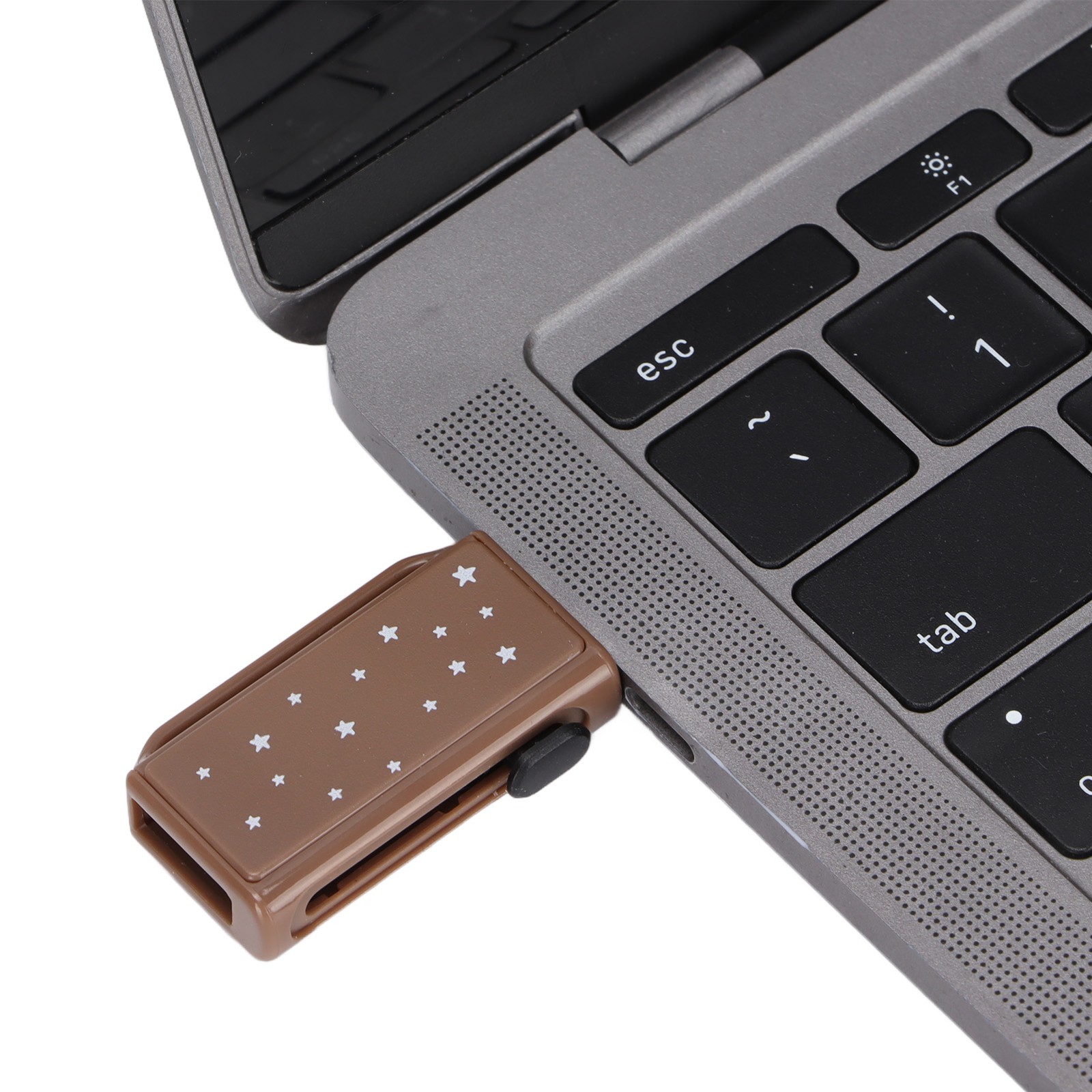 Flash Disk Portable Tea Brown Palstic Push Pull Thumb Memory Stick For