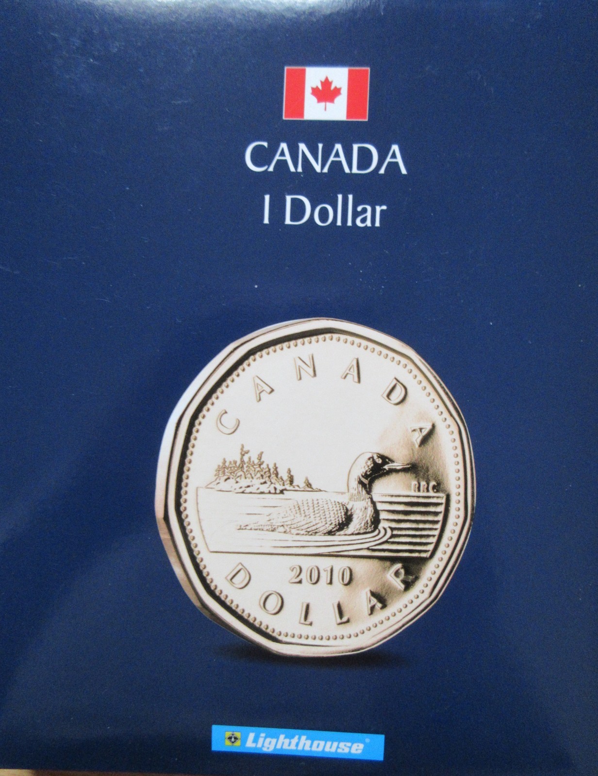 1987-2026 Year Set of Canada Loonie Coins. LIGHTHOUSE Album Dollar $1 Coin/Year