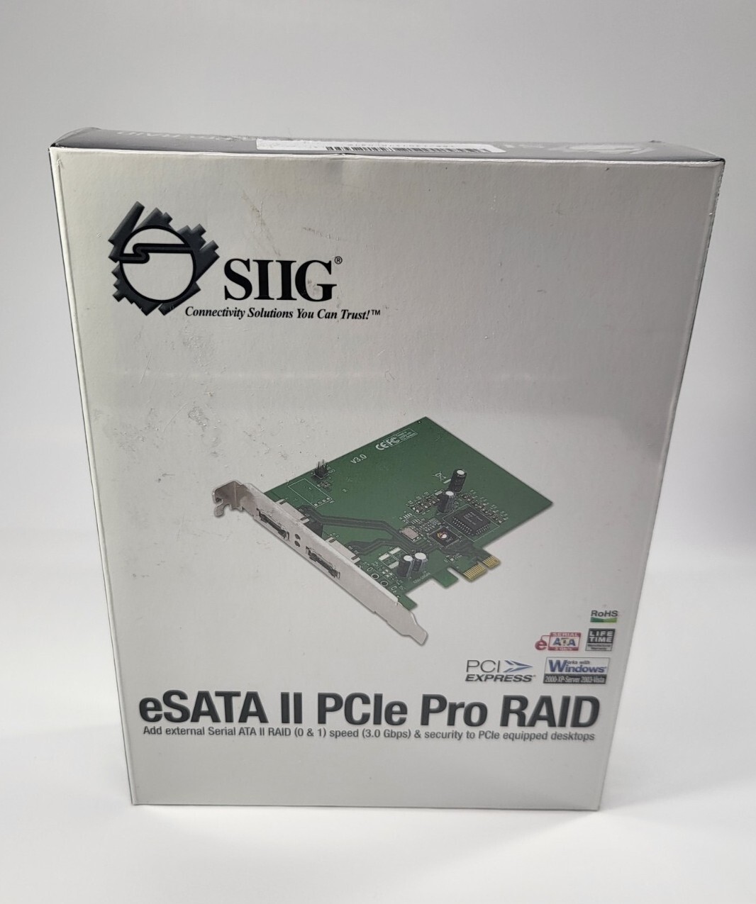 SIIG ESATA II PCIE PRO RAID CONTROLLER SC-SAE312-S3
