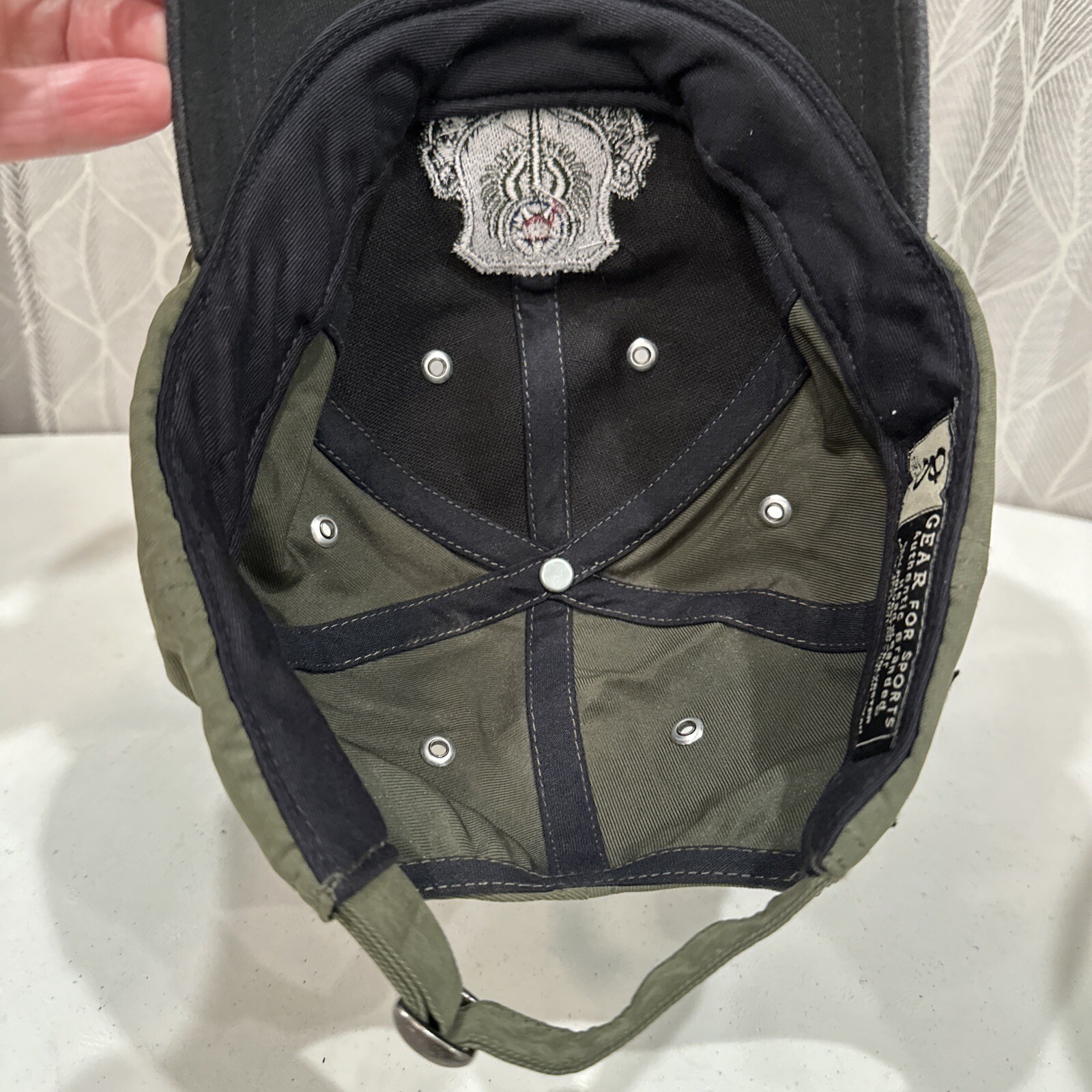 Special Operations Hat Cap Olive Green With Black Bill Strap Buckle