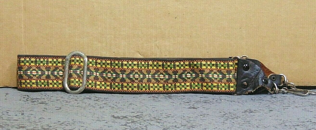 Vintage 1970's Bamboo Colored  Hippie Camera Strap A4495