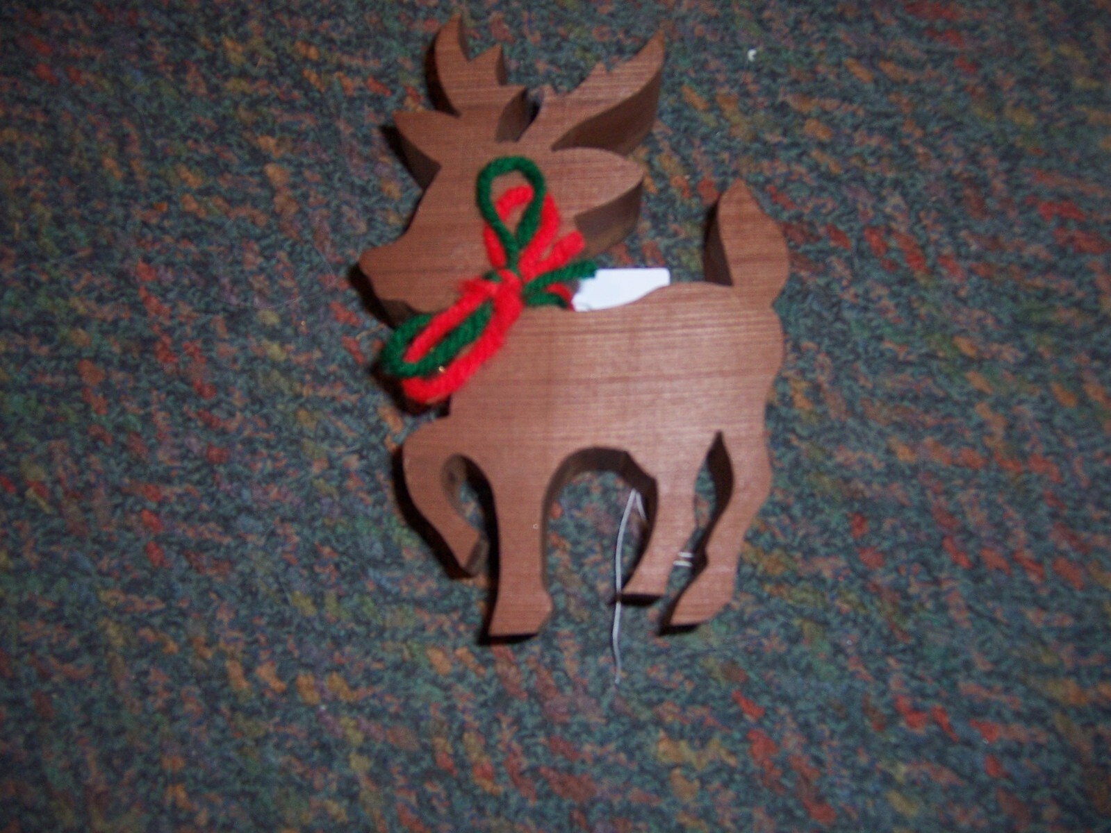 HANDMADE WOODEN Set of Two Standing Reindeers