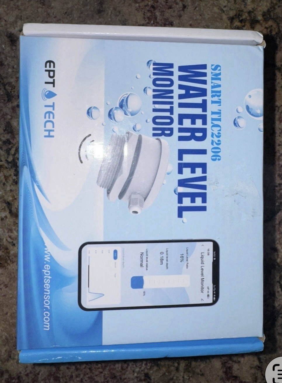 Smart TLC2206 WiFi Water Oil Fuel Liquid Tank Level Monitor Indicator white