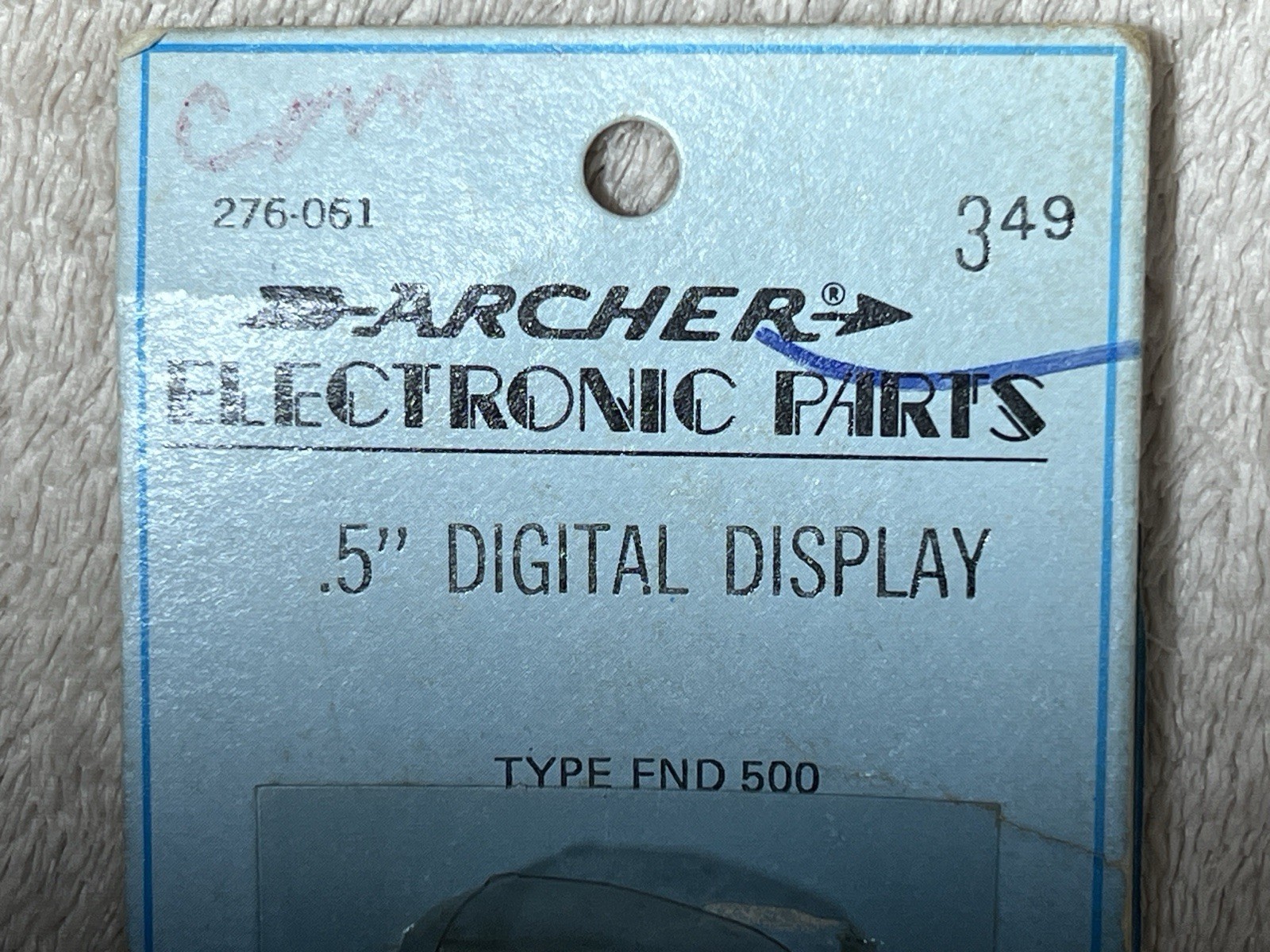 Archer .5” Digital Display 276-061 - 2 In Package - Type FND 500
