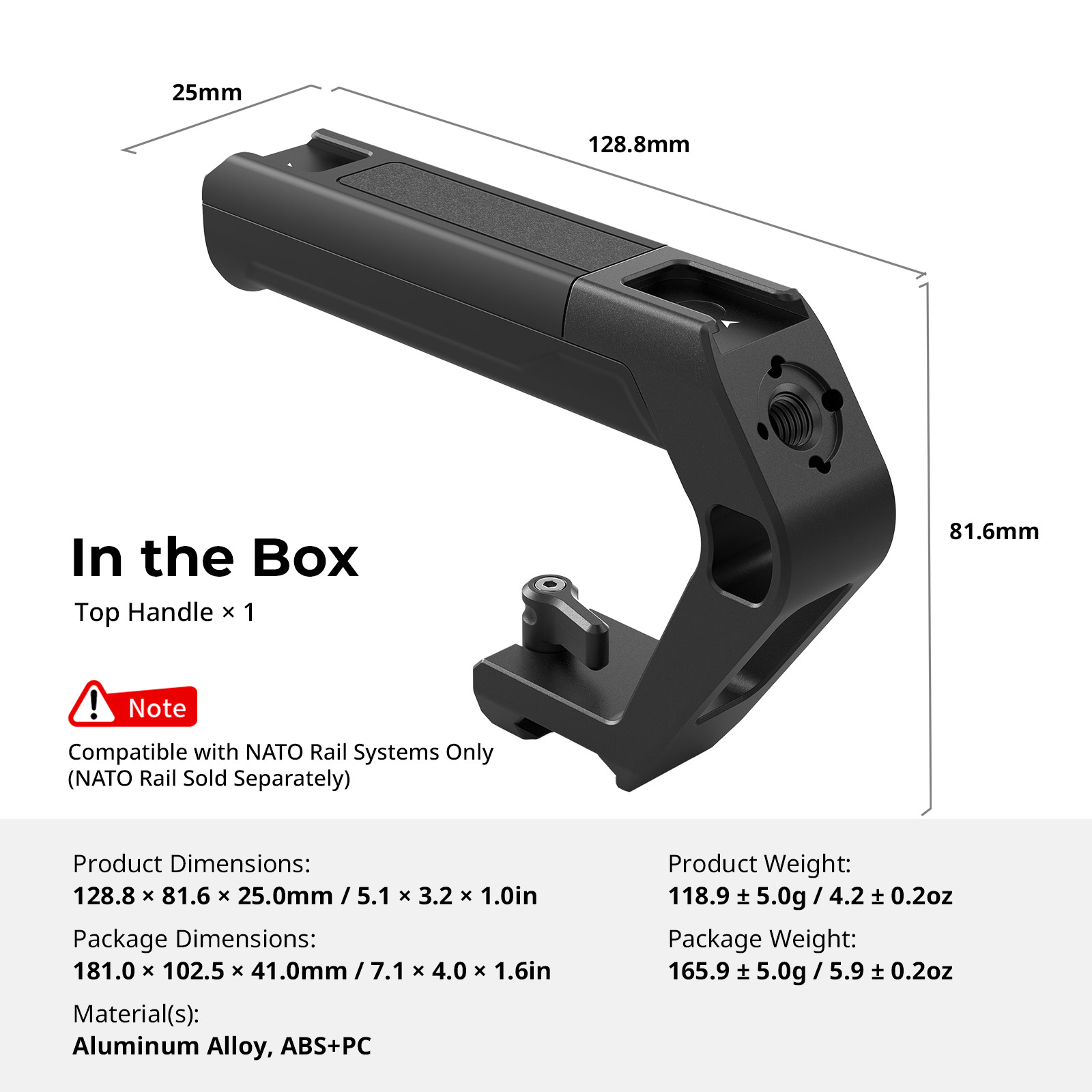 SmallRig Top Handle with NATO Clamp 5977
