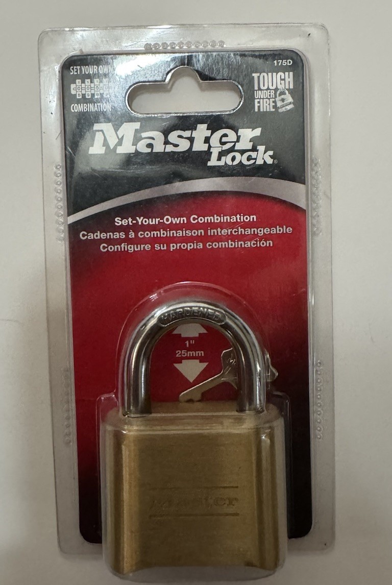 Master Lock 175D Set-your-own Combo Lock 1in Shackle