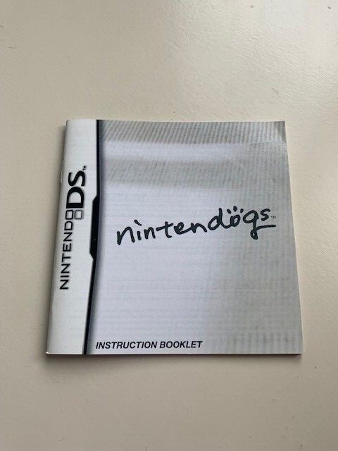 Nintendo DS Nintendogs Instruction Booklet Only