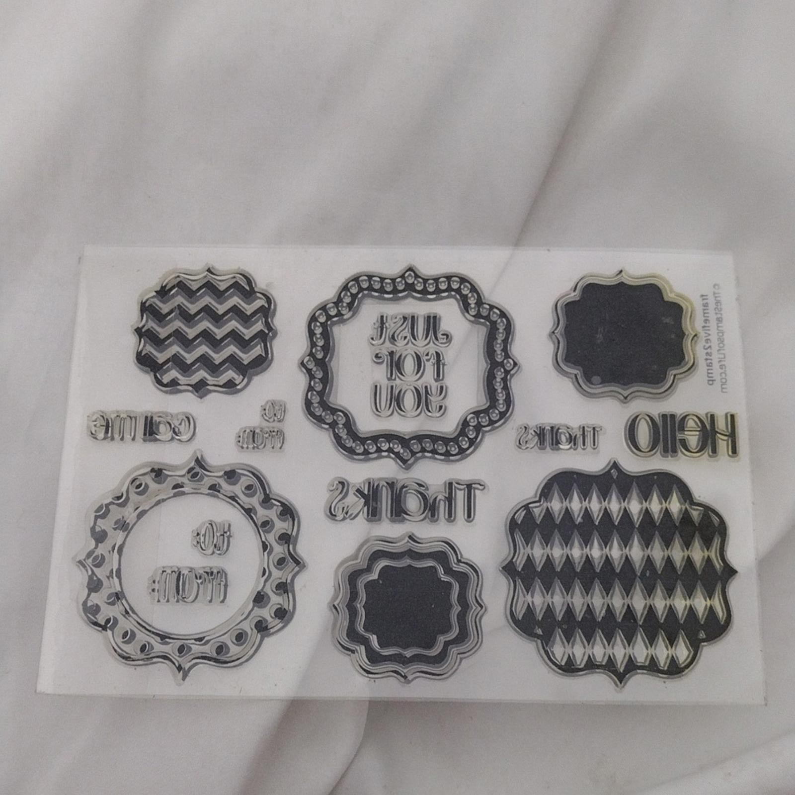 Bundle Of 6 Animal And Misc Clear Stamp Sets