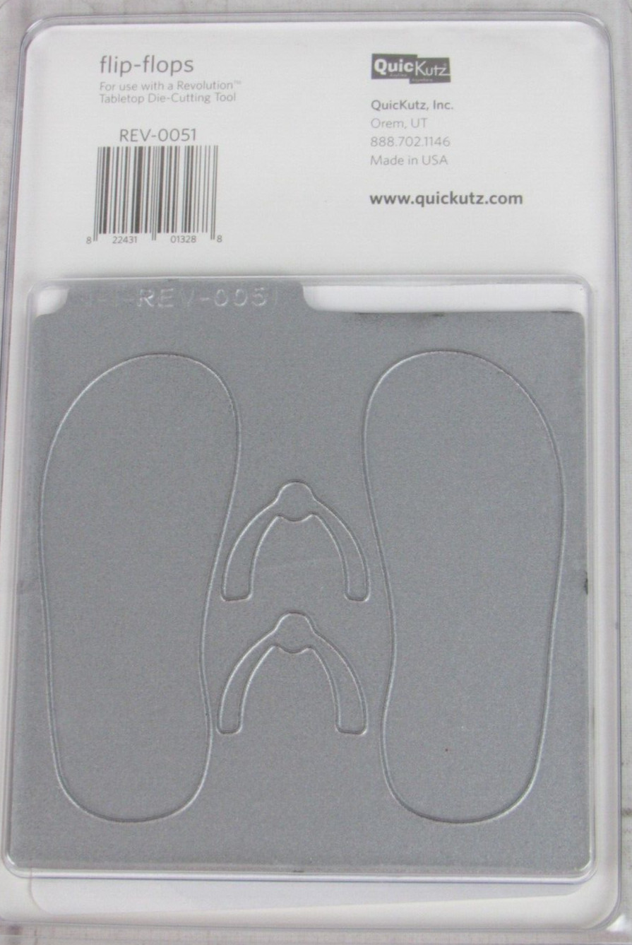 QuicKutz Flip-Flops 4x4, 1 Cutting Die Set REV-0051