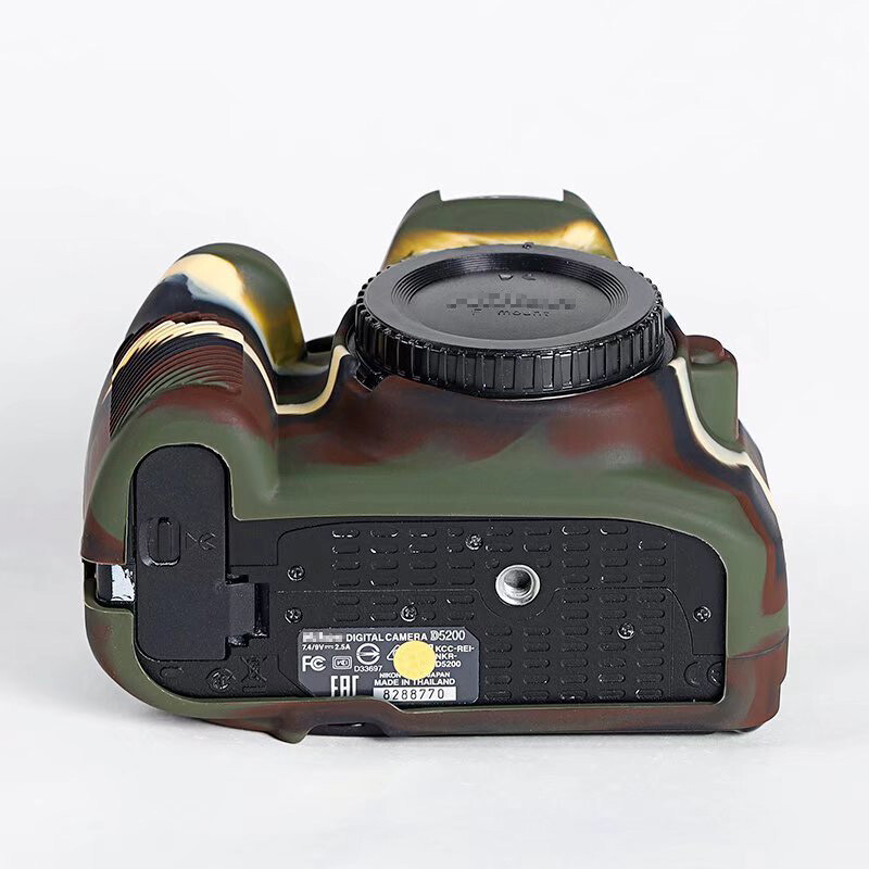 Silicone Body Case Protector Armor Skin For Nikon D5200 Camera