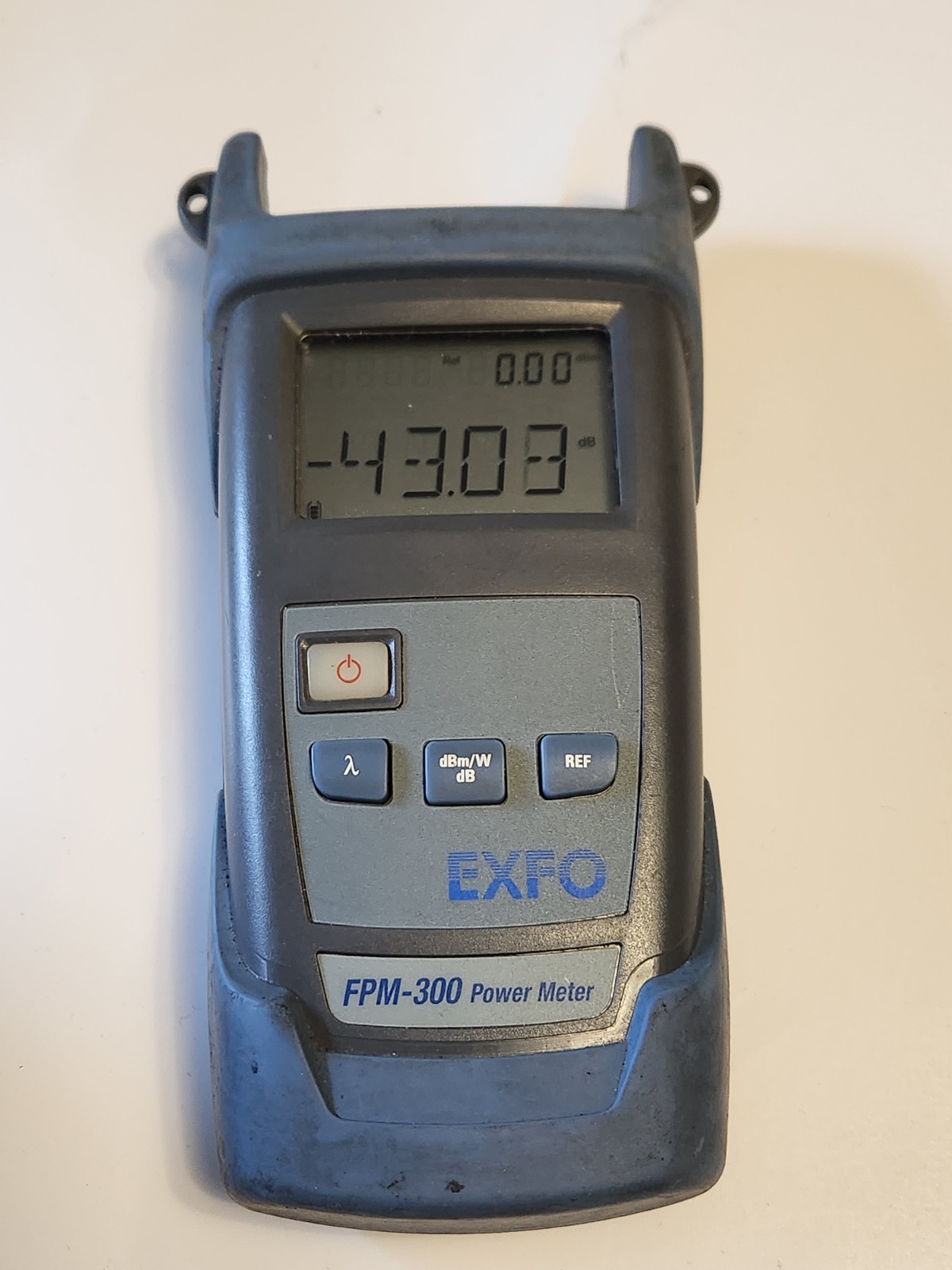 EXFO FPM-300 FPM-302 Handheld Fiber Optical Power Meter *Missing battery cover*