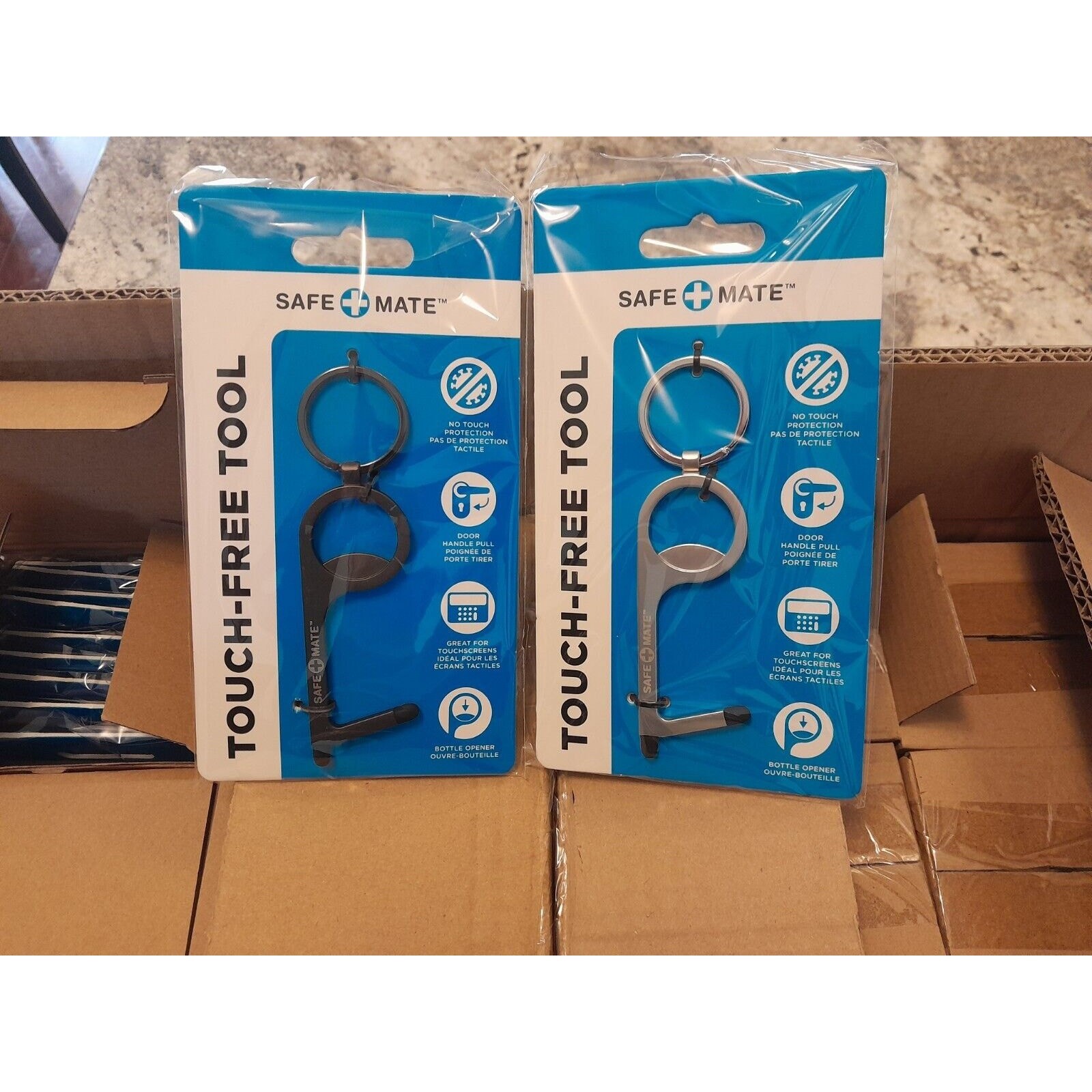 SAFE-MATE -80 KEYS TOTAL Touchless Door Keyring **Only **$12.99 + SHIPPING.