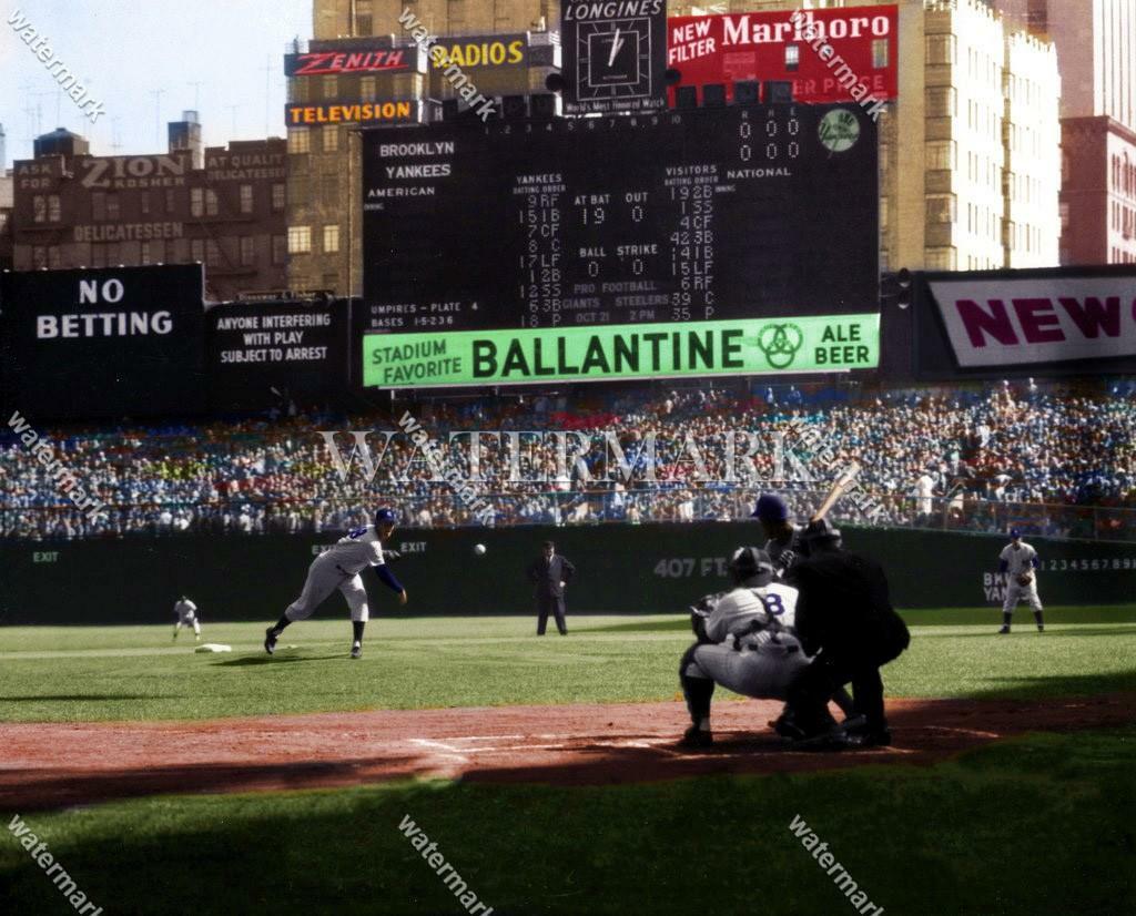 BS641 Don Larsen World Series Perfect Game No 8x10 11x14 16x20 Colorized Photo