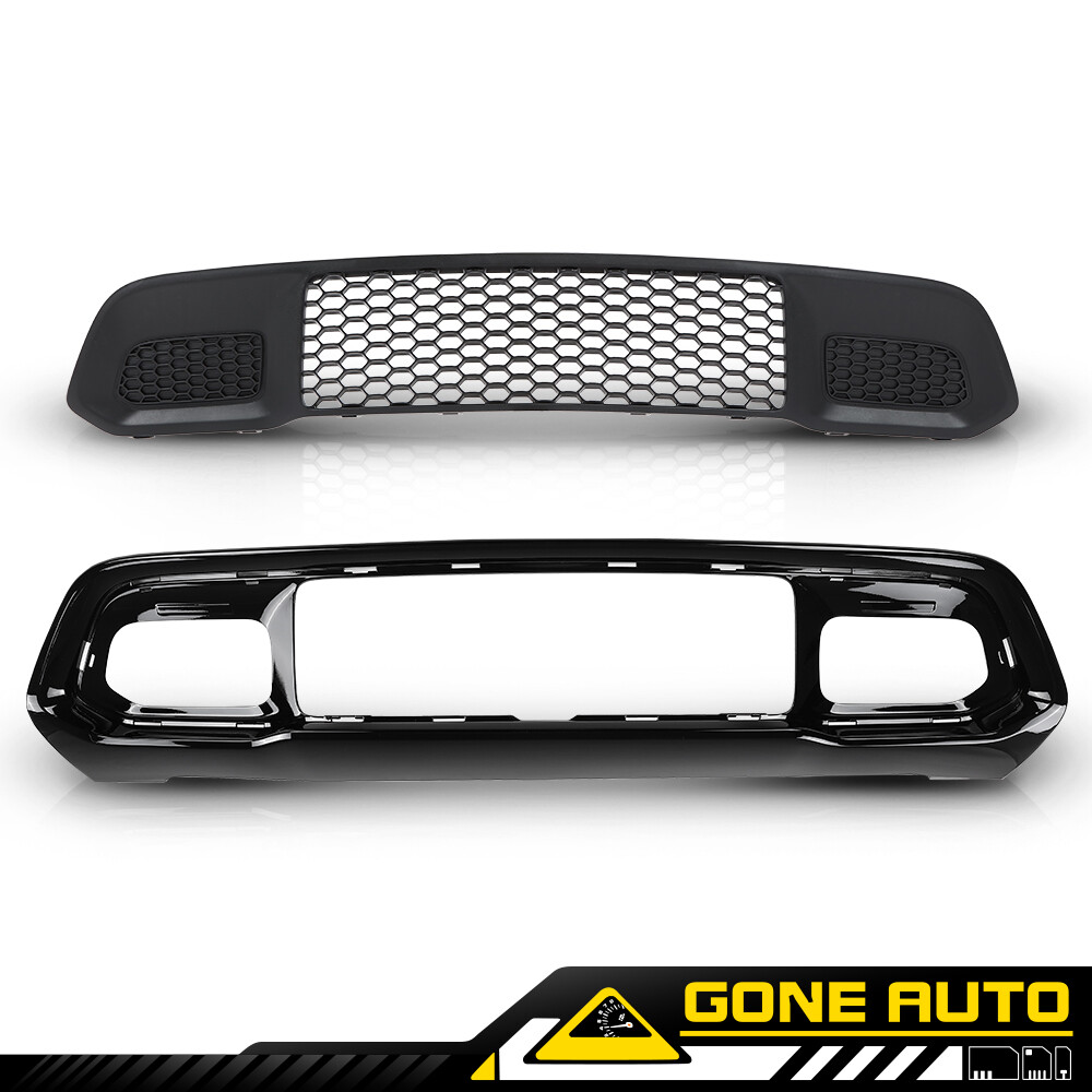 Front Lower Grille & Bumper Grill Bezel Fit For 2017-2022 Jeep Grand Cherokee