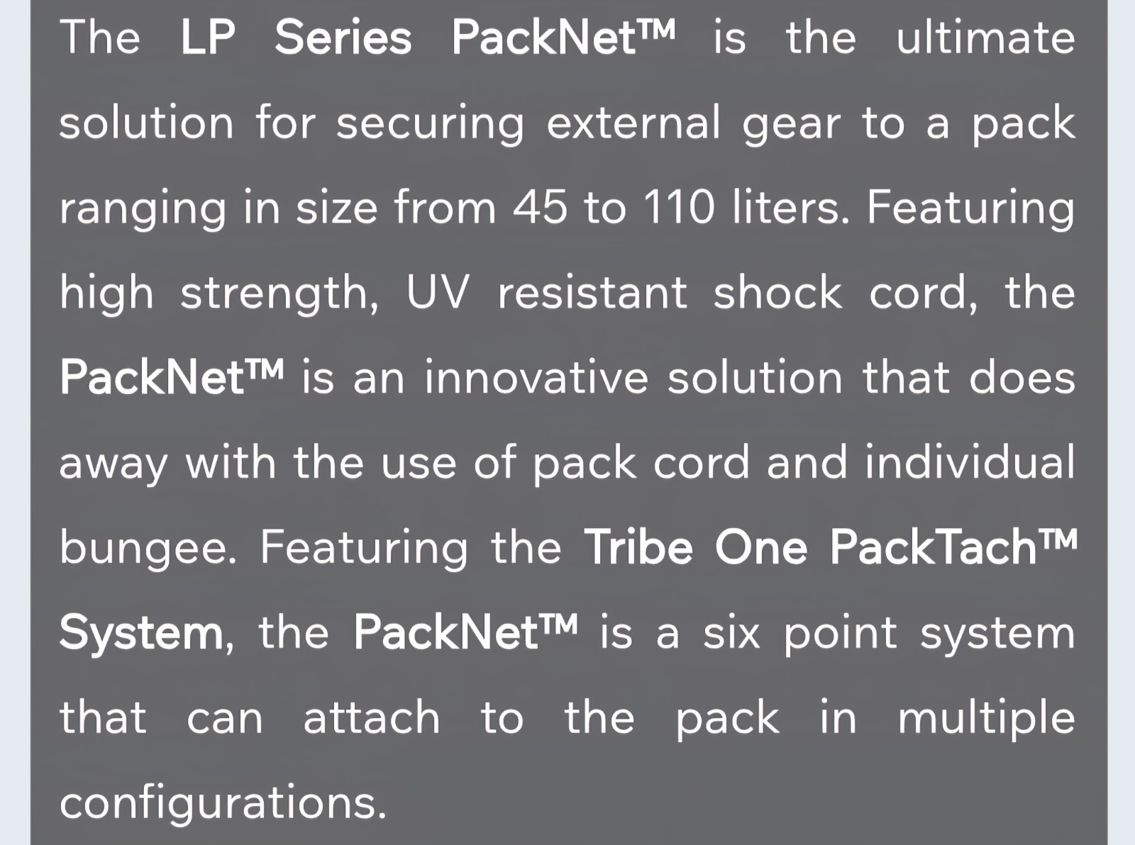 Tribune LP Series Packnet