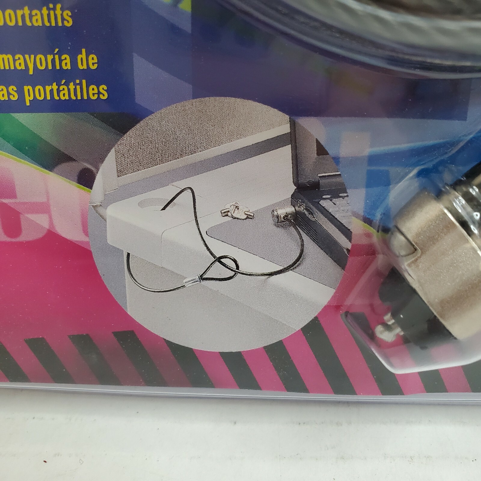 Master Lock Kensington Universal Notebook Security Cable Lock Computer #64030