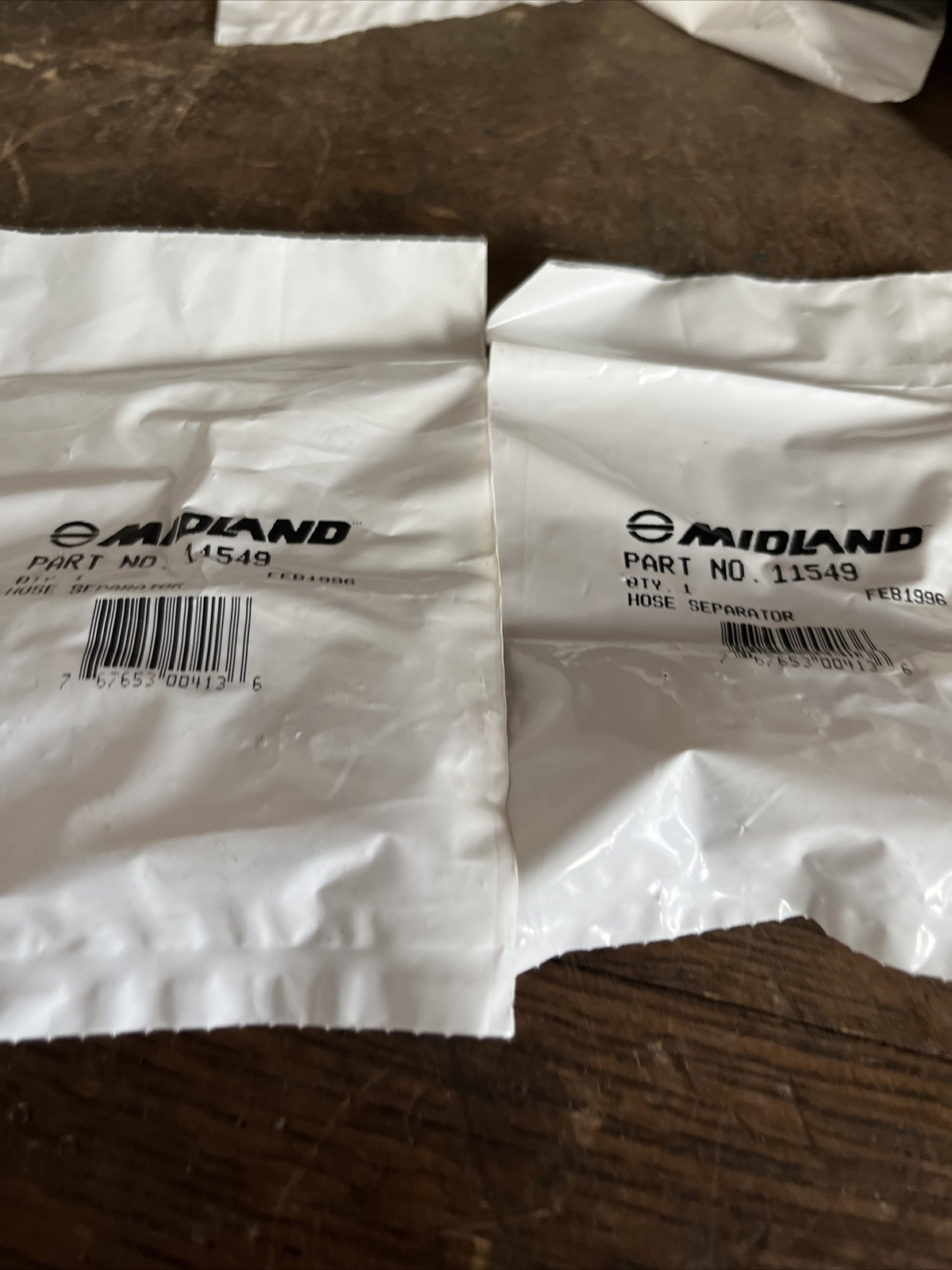 2 NOS Midland 11549 1/2" Hose Separator For Mack 10QE125P1