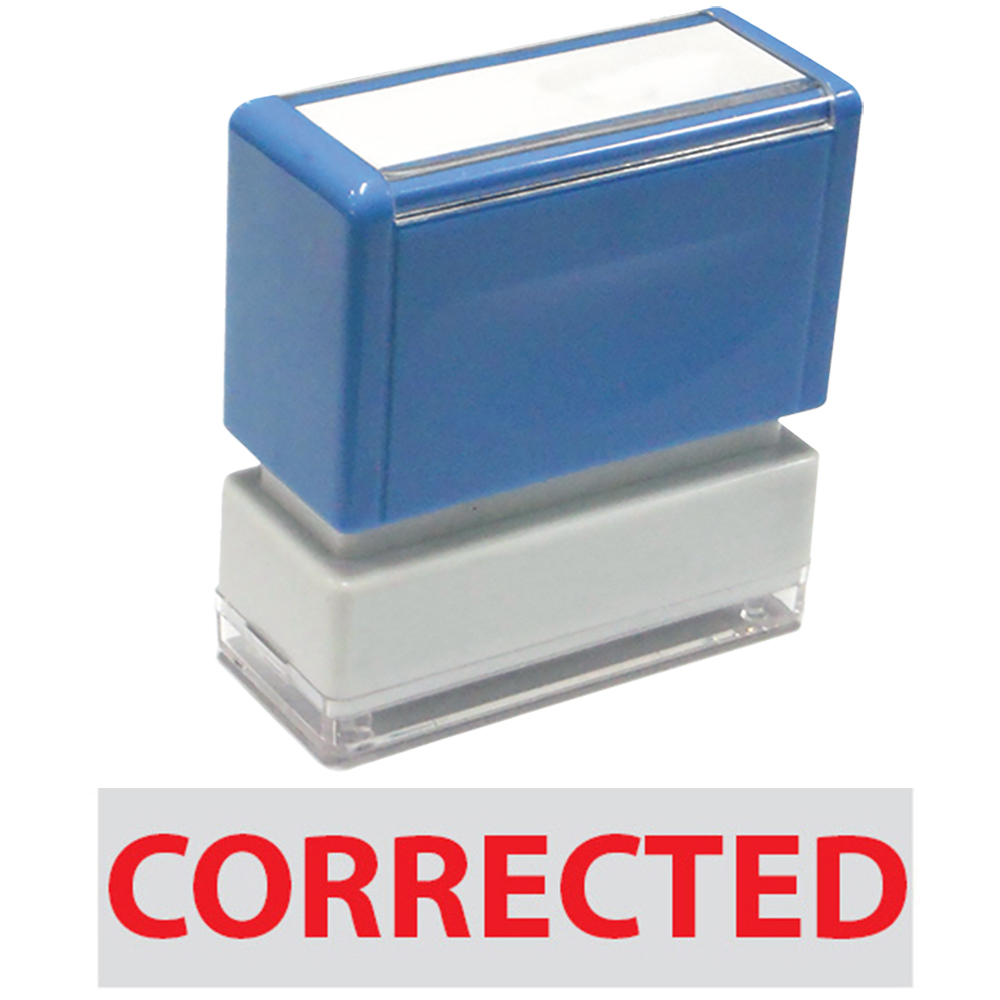 Corrected - JYP PA1040 Pre-Inked Rubber Stamp (Red Ink)