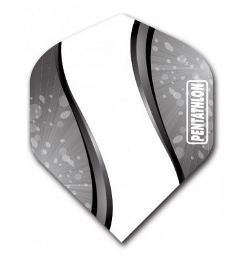 3 New Sets of SPIRO BLACK Pentathlon Standard Dart Flights Steel or Soft Tips
