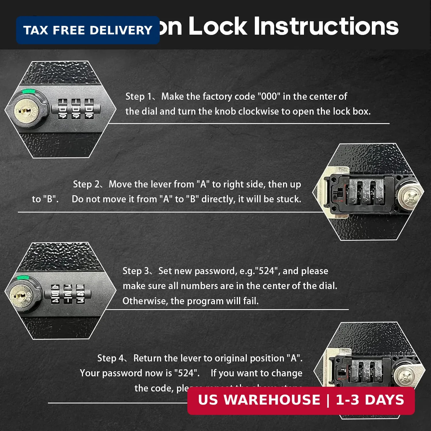 Fireproof Lock Box for Documents, Fire Resistant Safe Fire Safe Box with Dual Co