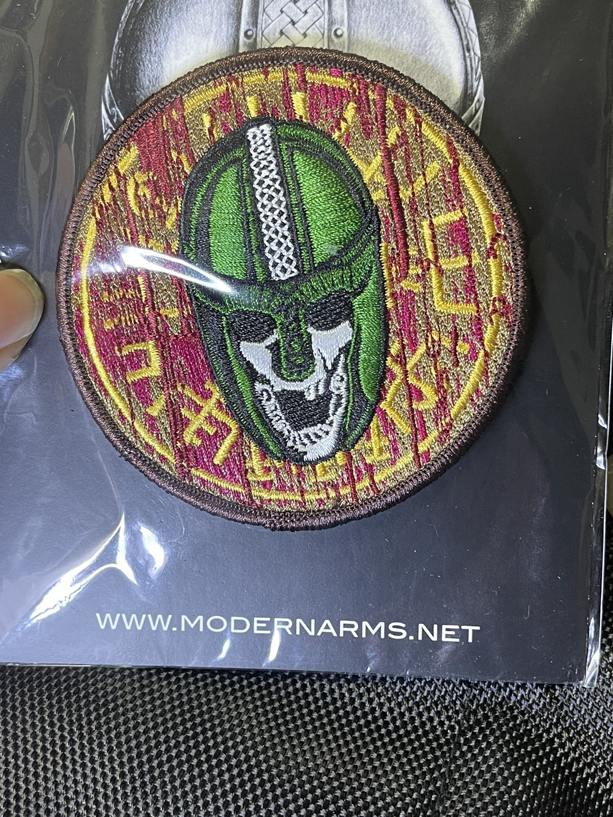 Viking Round Shield Tactical Morale Patch, 2 pc-set Modern Arms, Embroidered
