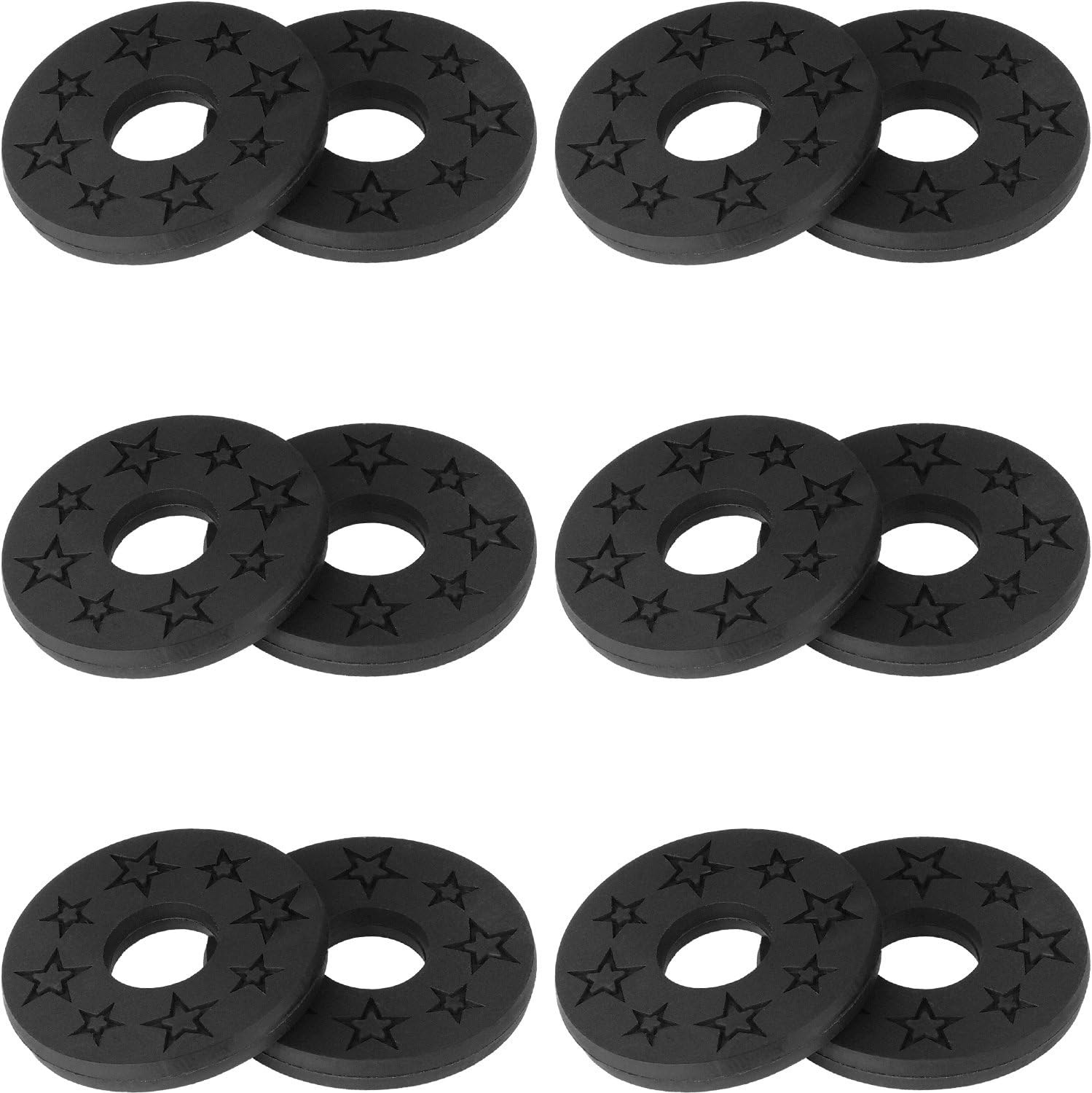 Guitar Strap Locks Premium Strap Blocks Guitar Protector Black, 6Pair