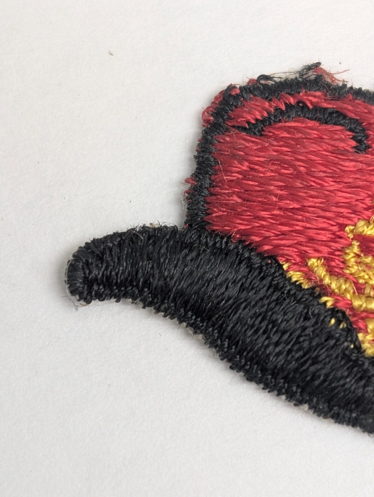 Vintage Cap Hat Patch Red Western Cowboy Flame Fire Embroidered