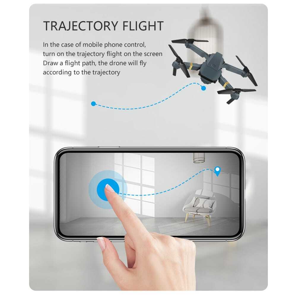 Drone HD 4K Wide Angle Camera Drones E58 WiFi Foldable RC Quadcopter 2 batteries