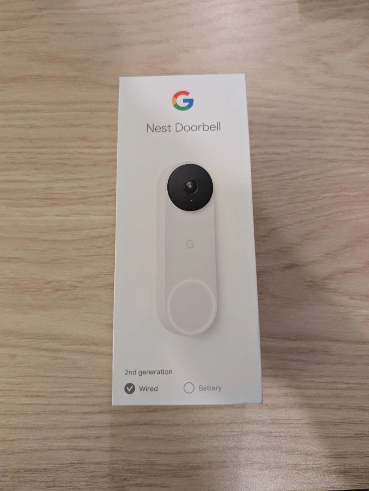 GOOGLE NEST (Wired, 2nd gen) - Video Doorbell Security Camera (720p) - NEW!