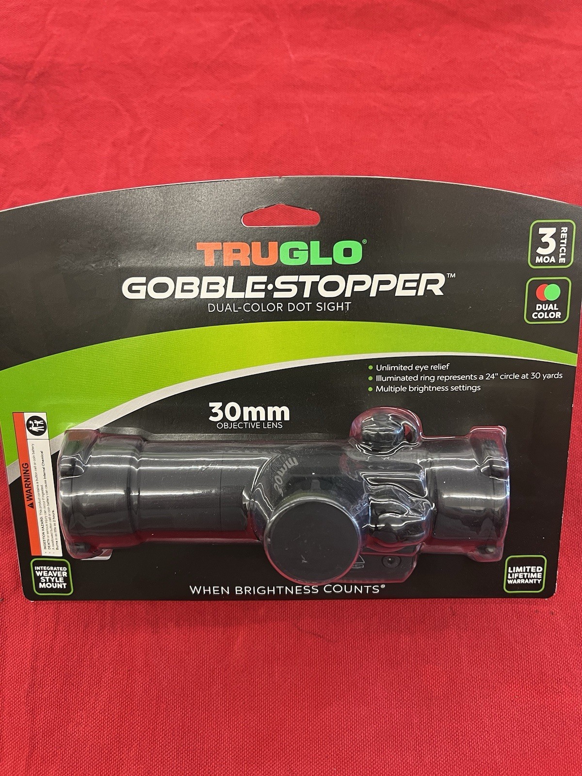 TRUGLO TG8030GB Gobble Stopper 30mm Red Dot Sight - Black