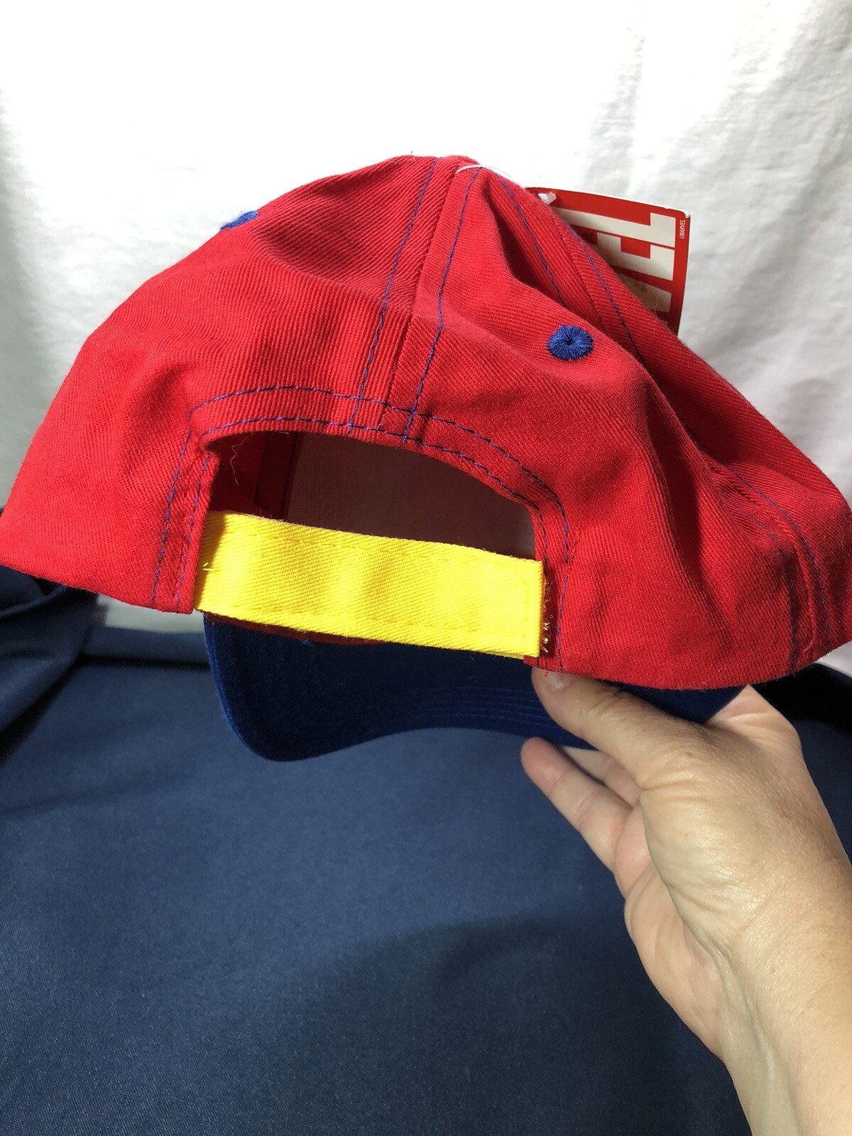 Marvel Comics Red Strapback Captain Marvel Baseball Cap OSFM