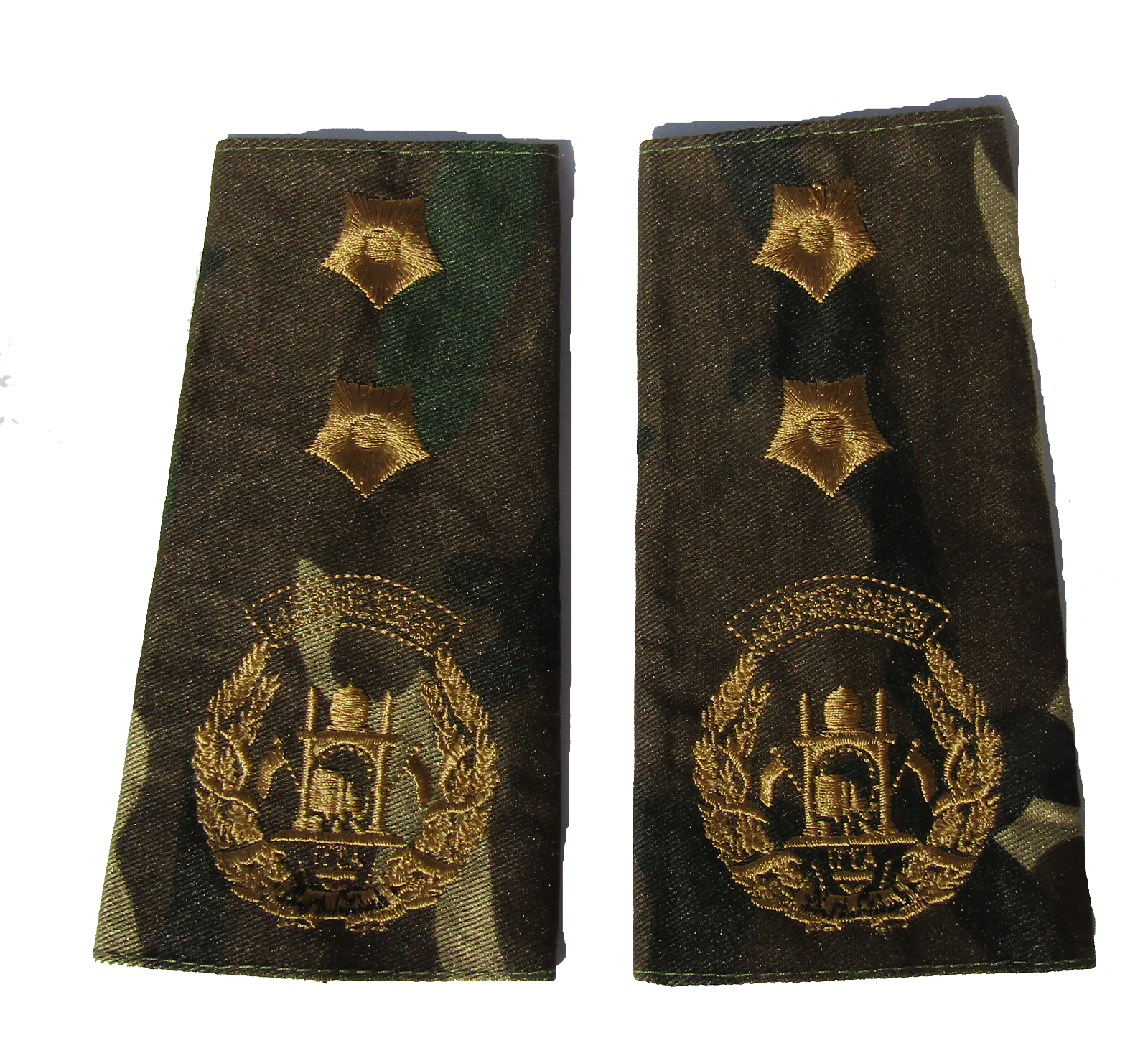 Afghan Army 2-Star General shoulder slides
